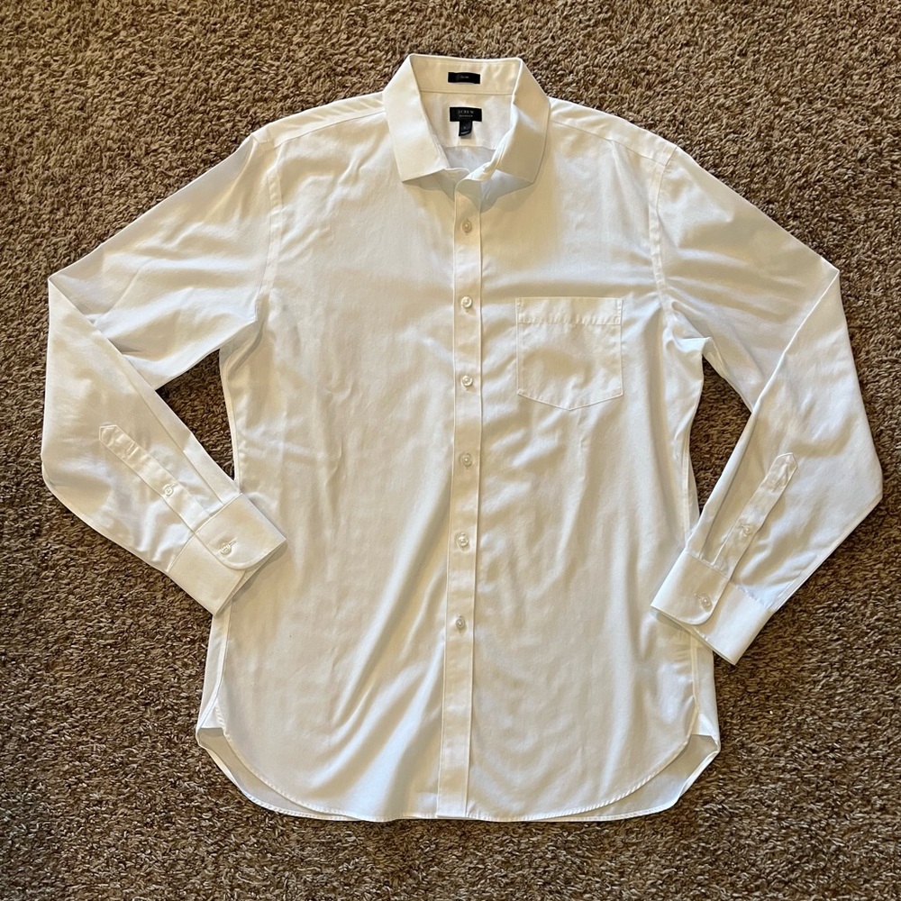 Men's Classic White Dress Shirt